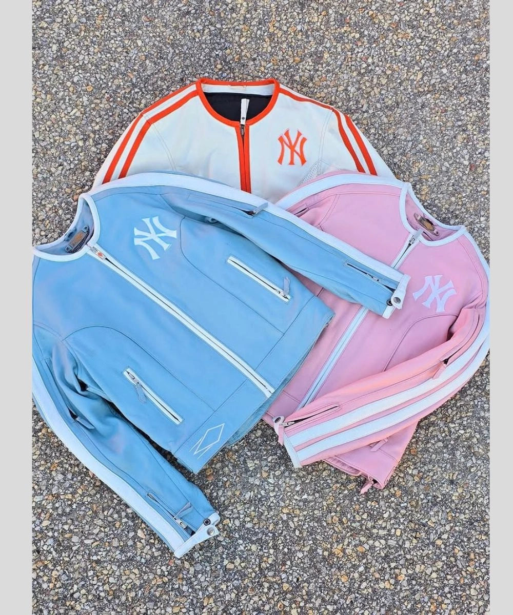 Igalaseries Vintage Cropped Biker x NY Leather Jacket
