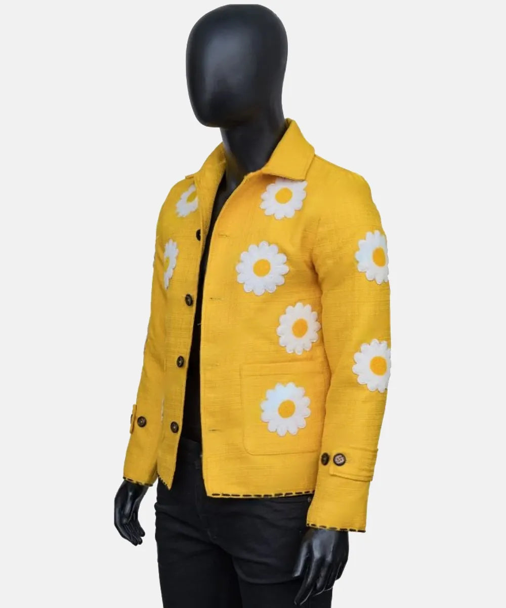 John Legend The Voice S27 Yellow Daisy Appliqué Jacket