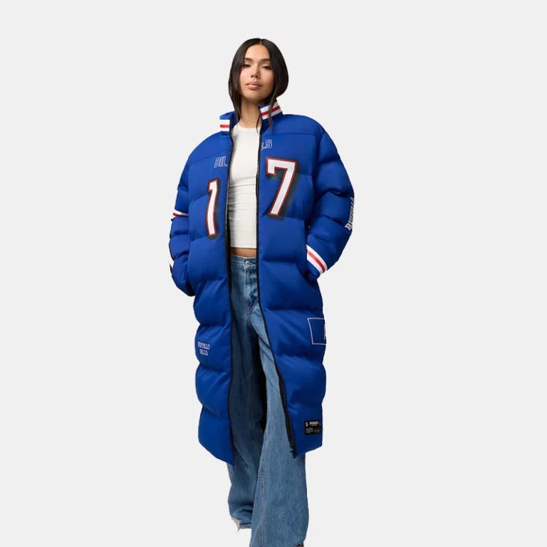 JoshAllenRoyalBuffaloBillsOffSeasonxNFLPufferCoat