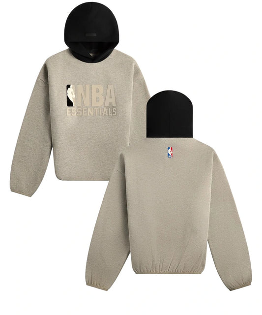 Kith x NBA Core Pull Over Hoodie Grey