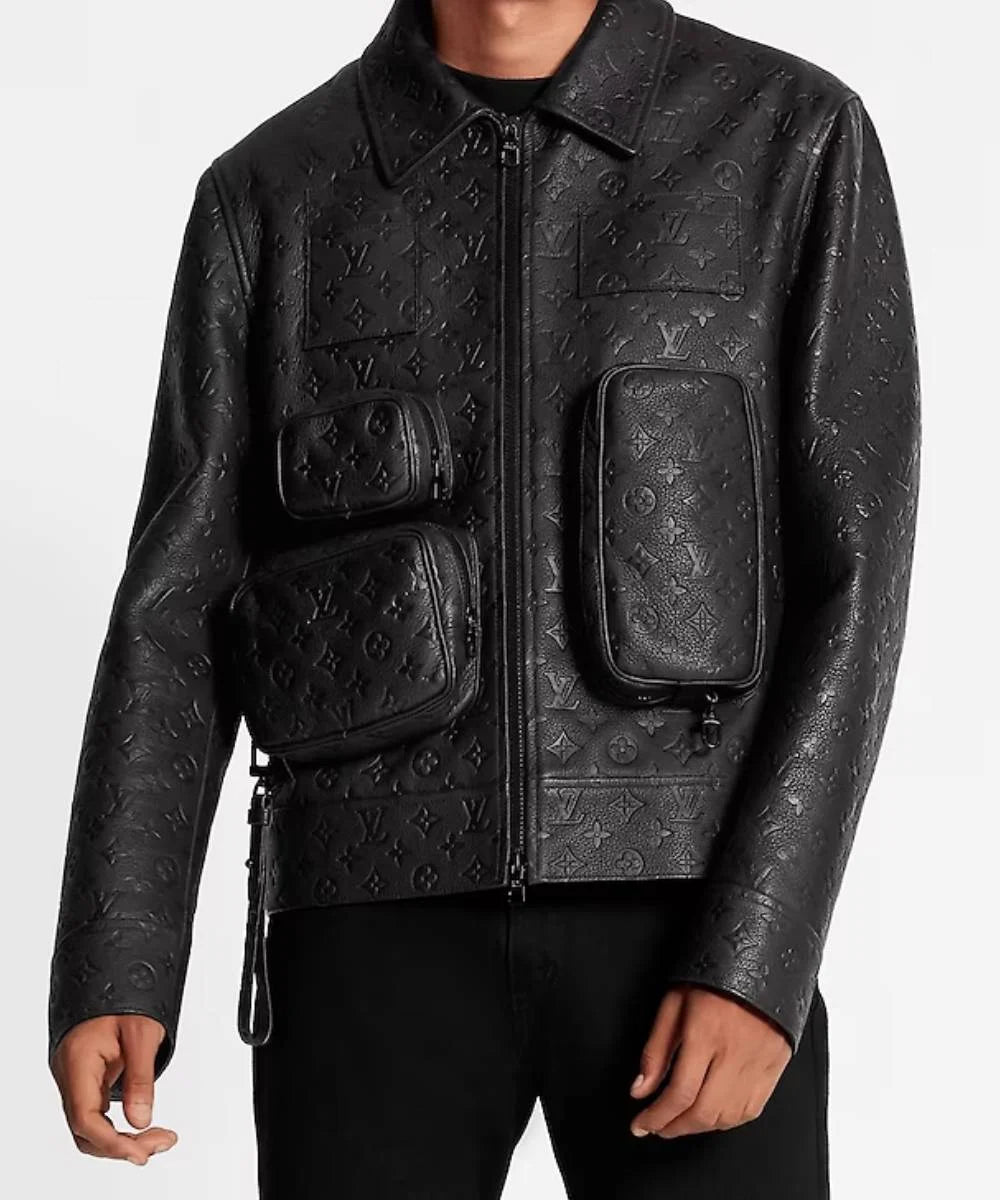 LV Monogram Embossed Utility Jacket