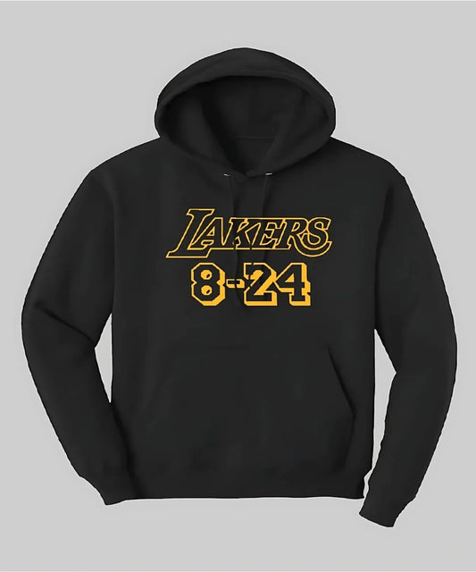 Lakers Kobe 8 24 Wordmark Logo Hoodie