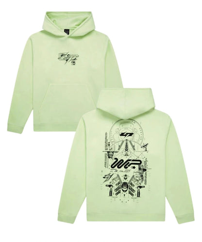 Lando Norris Radar Hoodie Lime