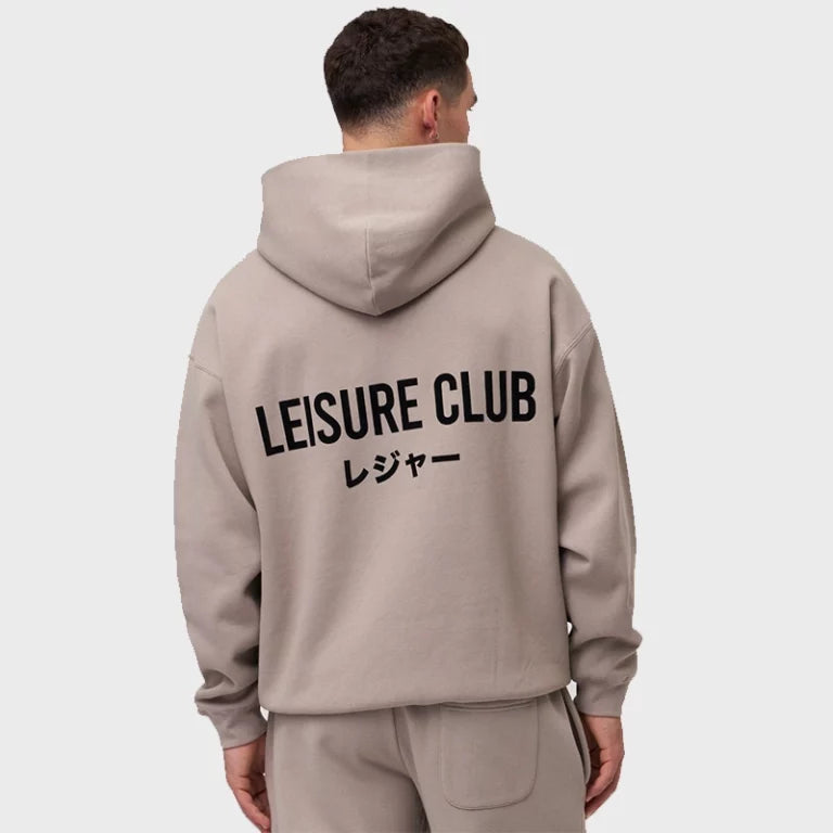 LeisureClubPulloverHoodieBeige