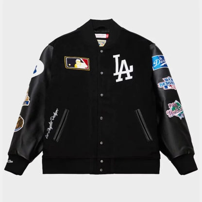 LosAngelesDodgersBlackOutCollectionVintageJacket