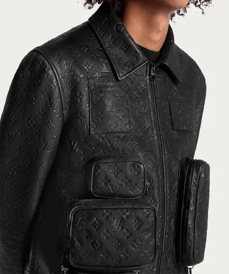 LouisVuitton Monogram Embossed UtilityJacket