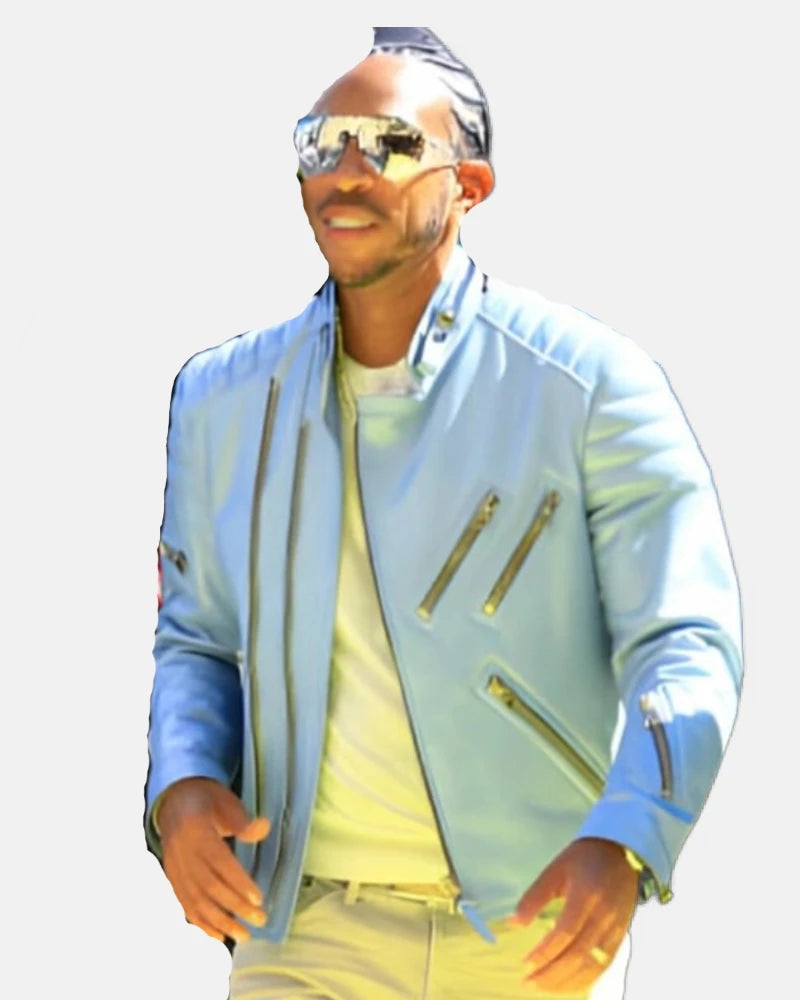 Ludacris iHeart Radio Blue Leather Jacket