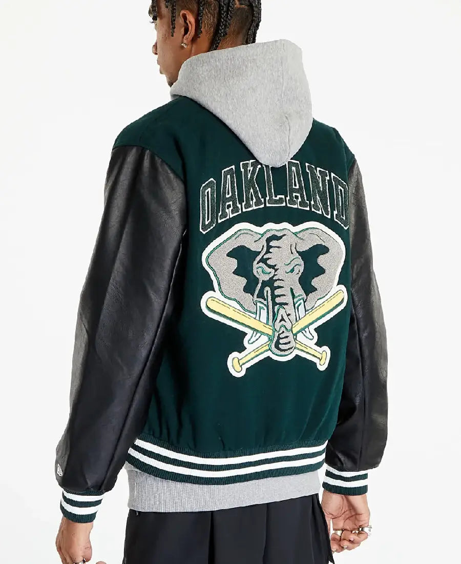 MLBOaklandAthleticsJacketNewEraVarsityJacketOnSale