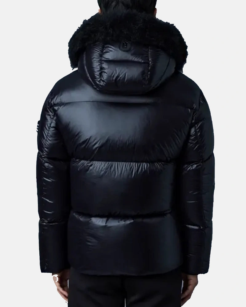 Mackage Black Shearling Puffer Polyester Jacket