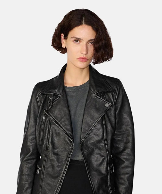 Marissa Black Motorcycle Jacket