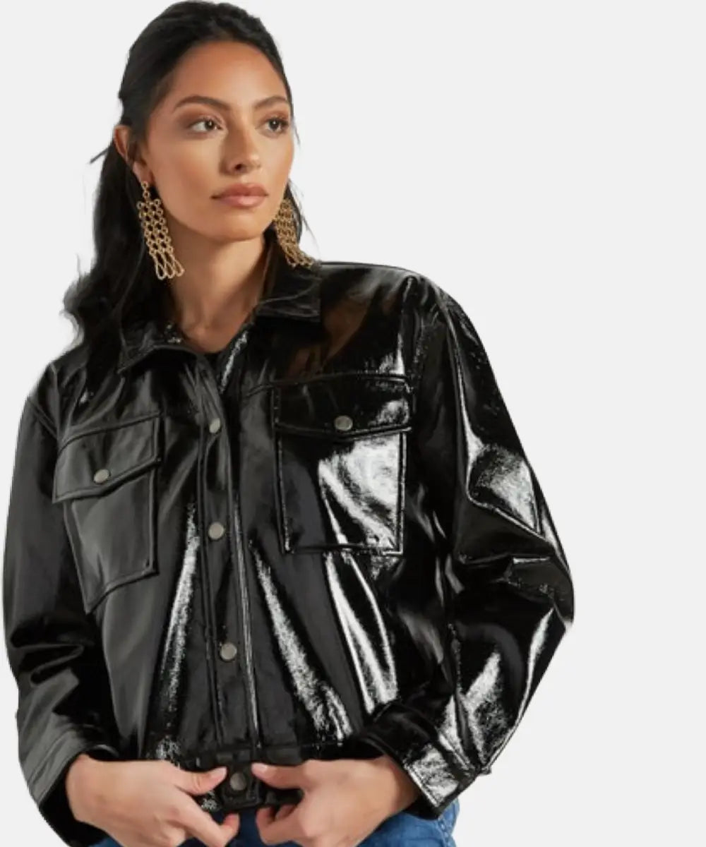 MeanGirls2024ReneeRappBlackLeatherJacket