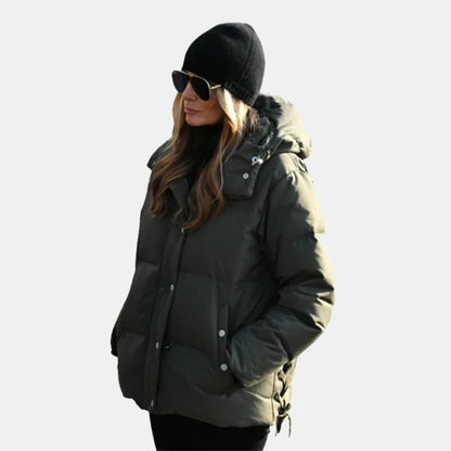 Melania Trump Green Jacket Puffer 