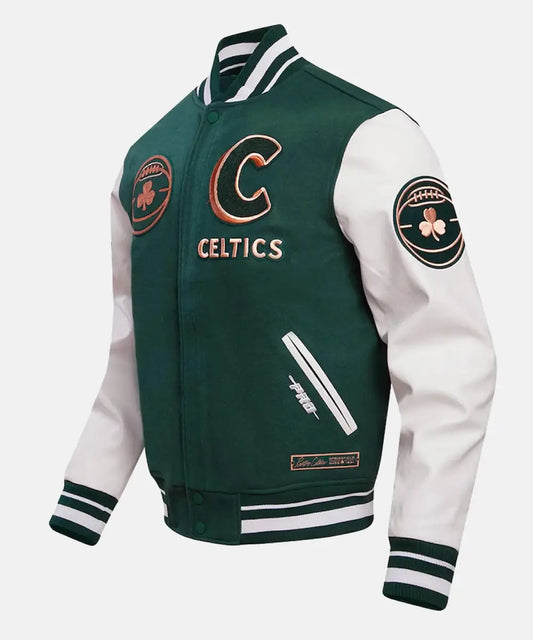 MenBostonCelticsProStandardCityEditionVarsityJacket