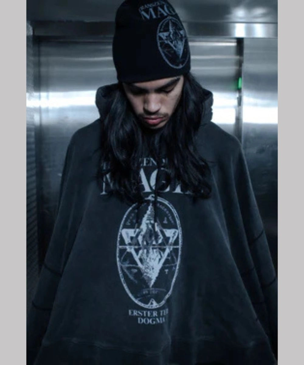 Men's Brotherly Love Magie Cape Black Hoodie