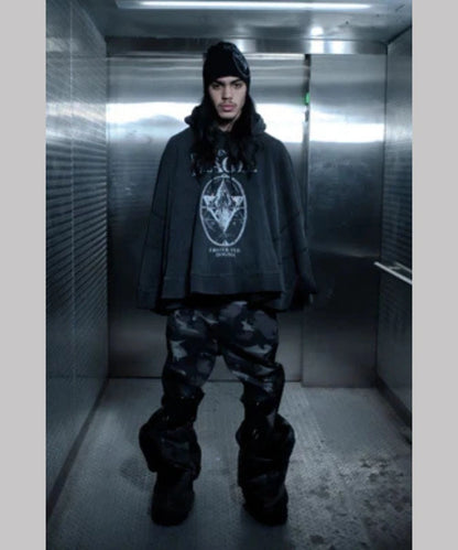 Men's Brotherly Love Magie Cape Hoodie Black