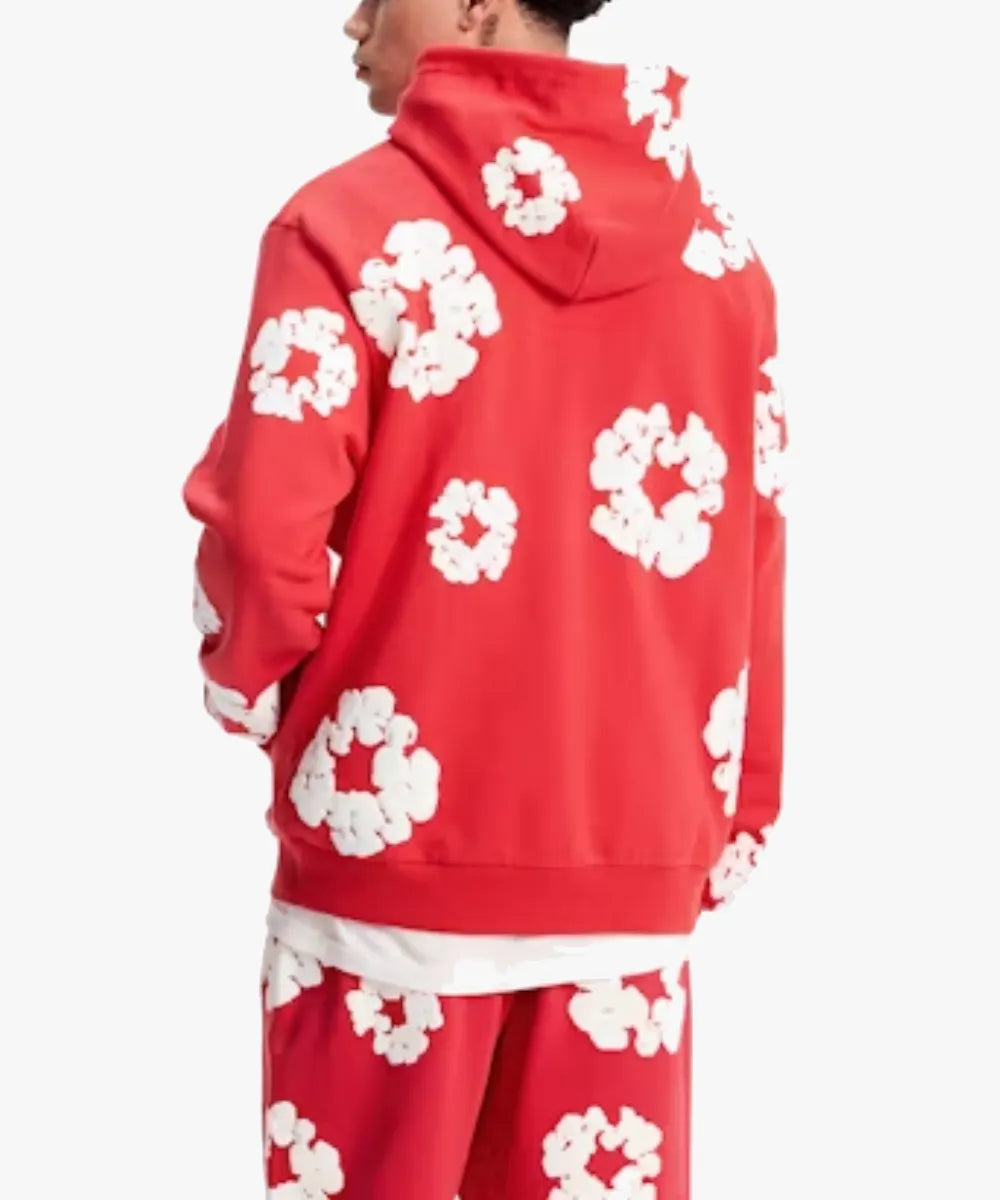 Men's Denim Tears Pullover Hoodie Red