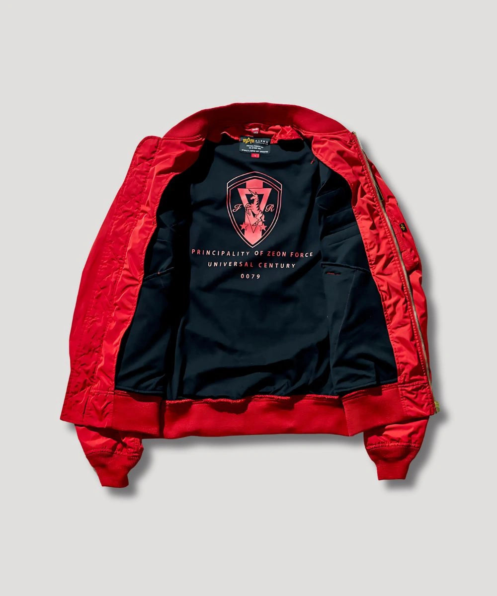 Men's STRICT-G x ALPHA Light MA-1 Jacket Red
