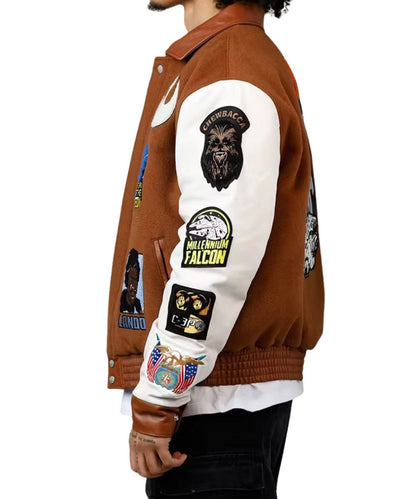 Mens Brown Jeff Hamilton X Star Wars Rebels Jacket