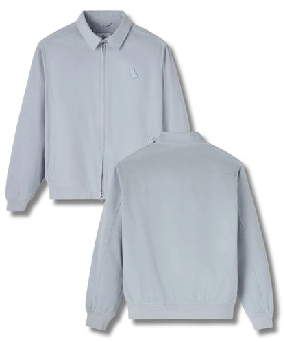Mens Garment Dyed Harrington Jacket Blue