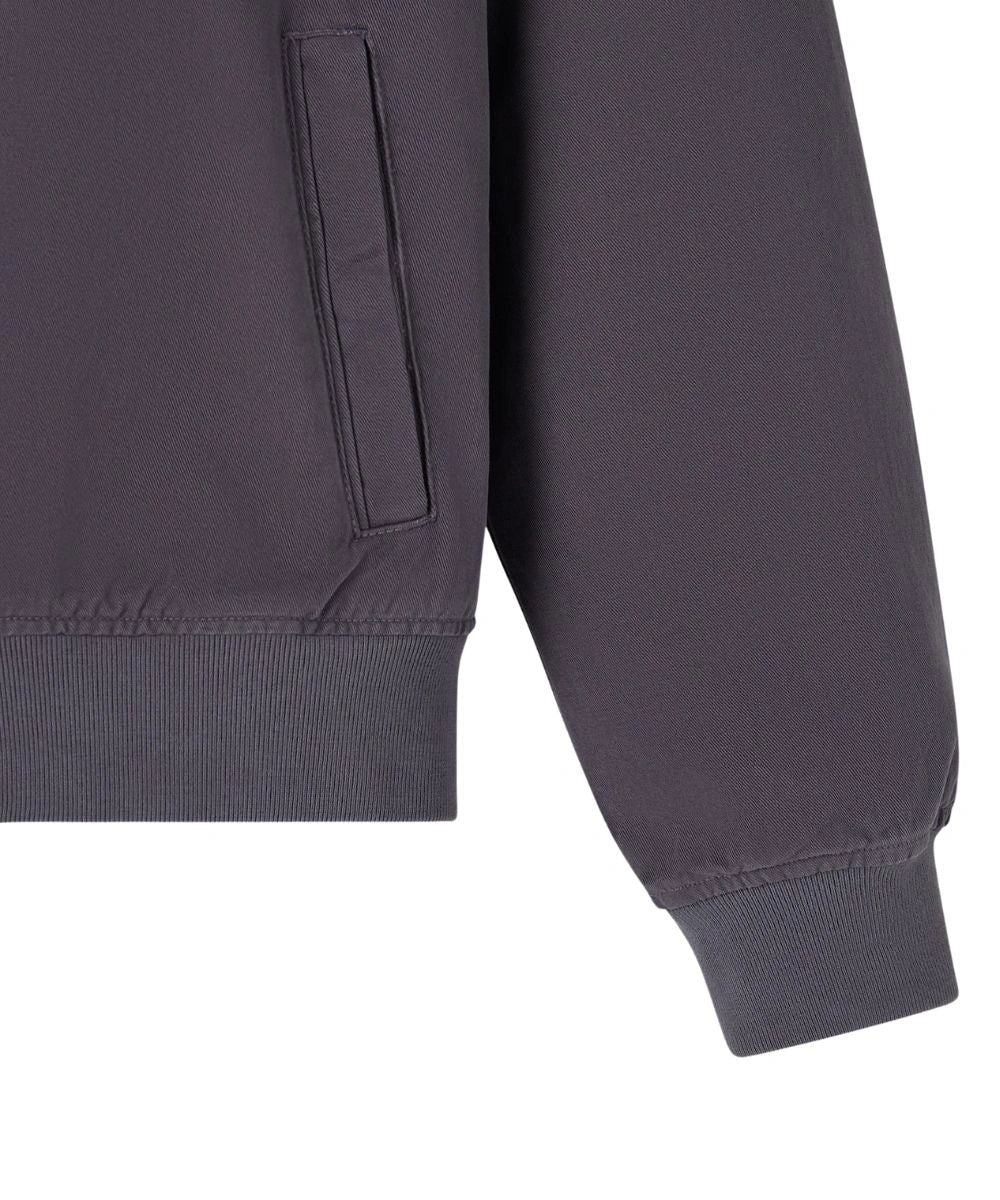 Mens Garment Dyed Harrington Purple Jacket