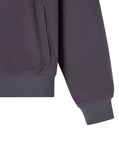 Mens Garment Dyed Harrington Purple Jacket