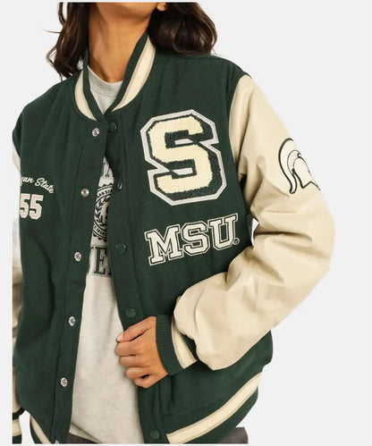 MichiganStateGreenVarsityJacket