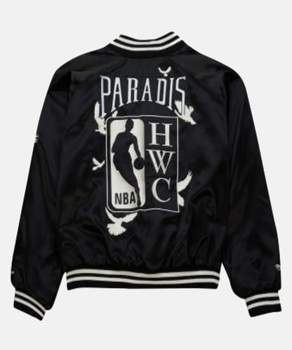 NBA x Paradis Black Varsity Jacket