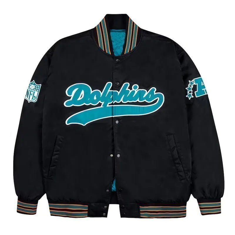 NFLMiamiDolphinsAquaBomberJacket