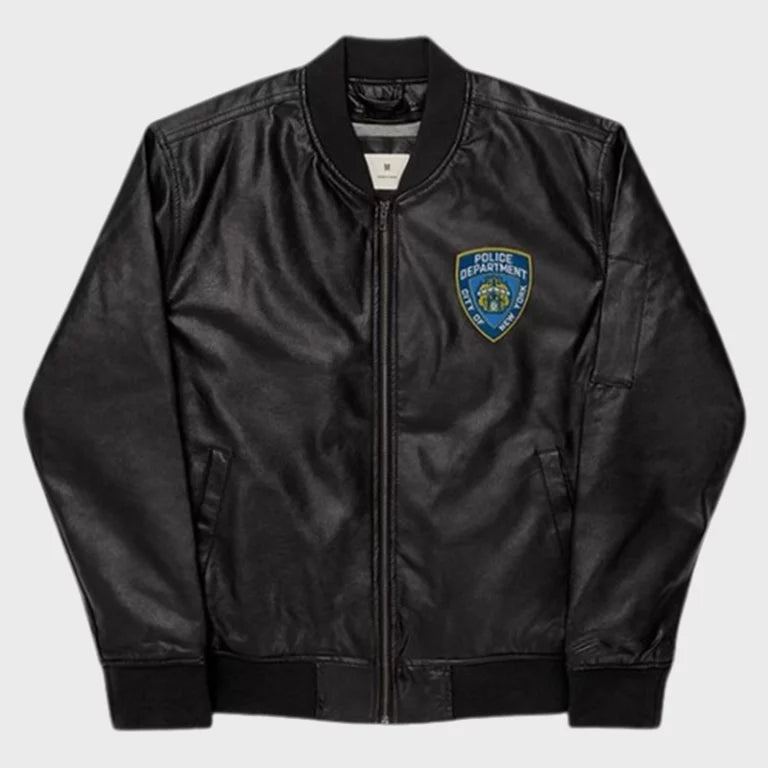 NYPD Black Leather Jacket