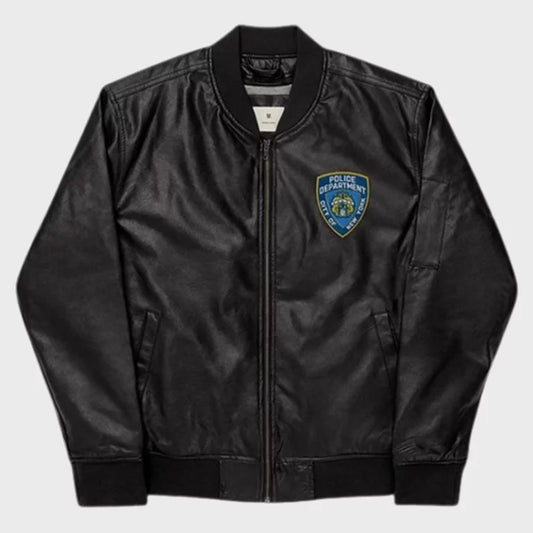 NYPD Black Leather Jacket