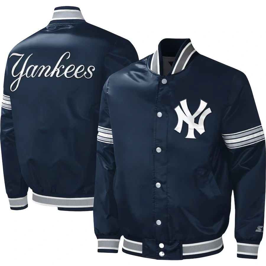 NewYorkYankeesMidfieldFull-SnapVarsityJacket