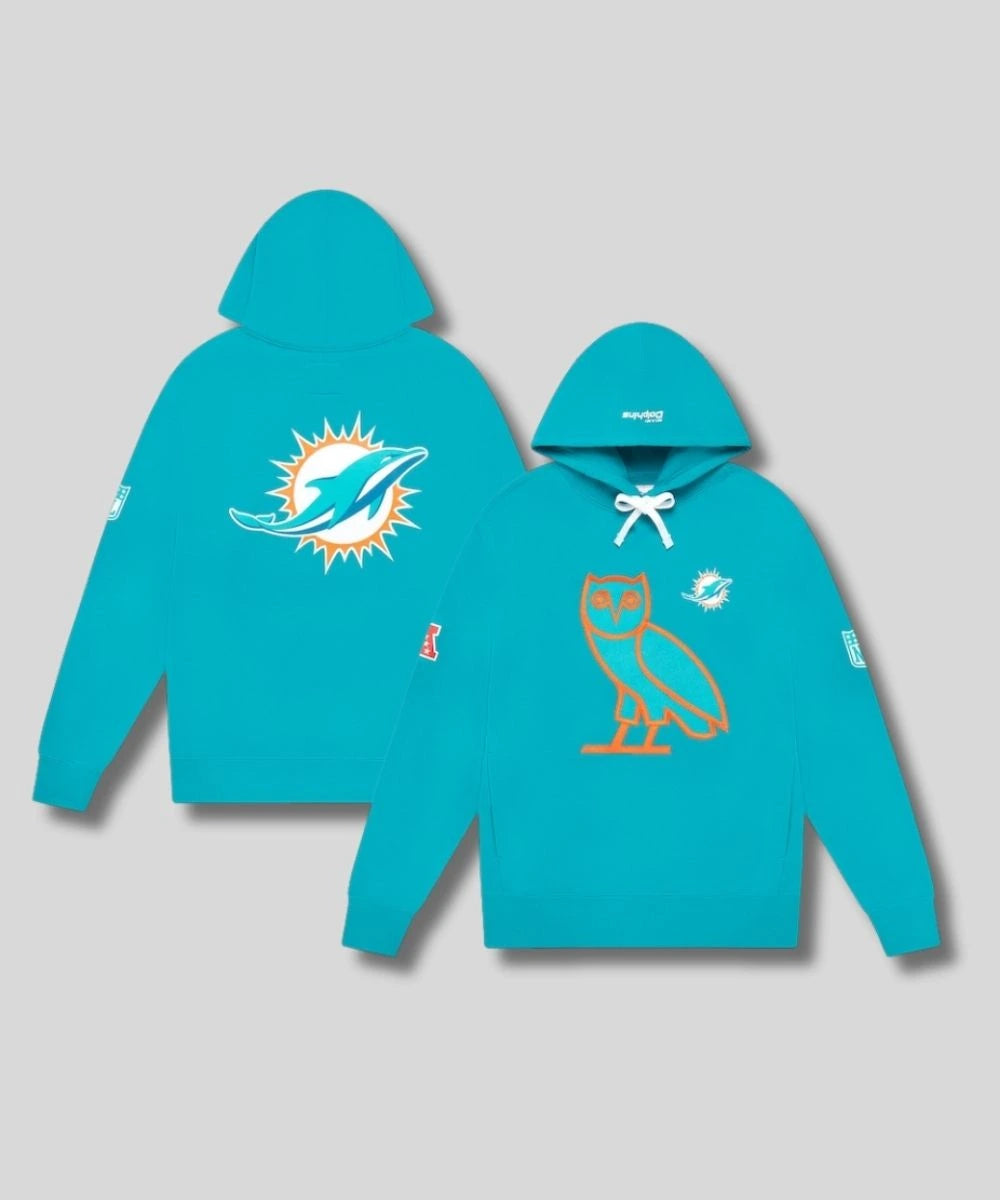 OVO x NFL Miami Dolphins Pullover Hoodie