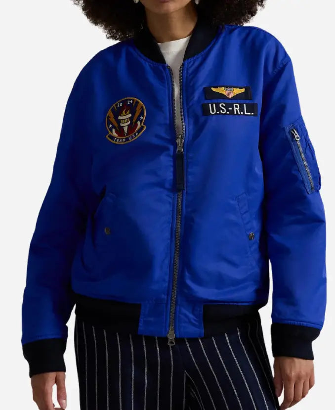 OlympicUSA Blue ReversibleJacket