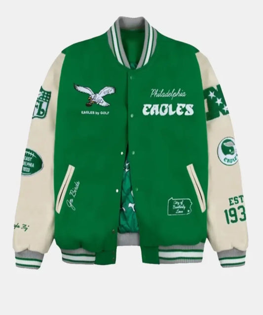 PhiladelphiaEaglesLettermanJacketGOLFWANG