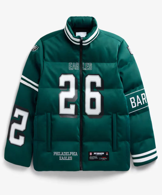 PhiladelphiaEaglesOffSeasonxNFLPlayerPufferJacket