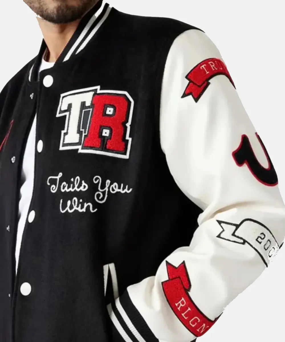 PlayBoyXTrueReligionGoodBunnyVarsityJacket