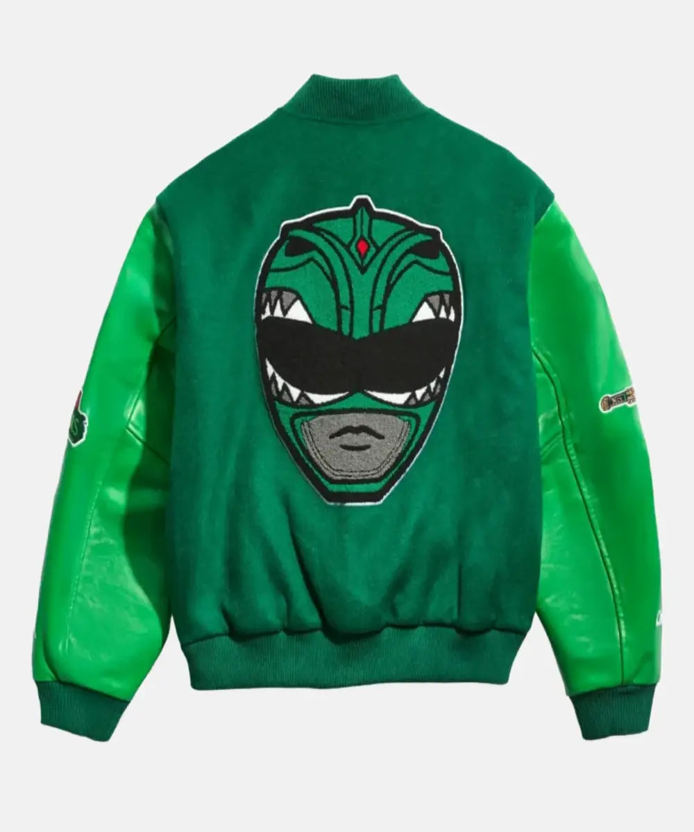 PowerRangersVarsityJacketGreen