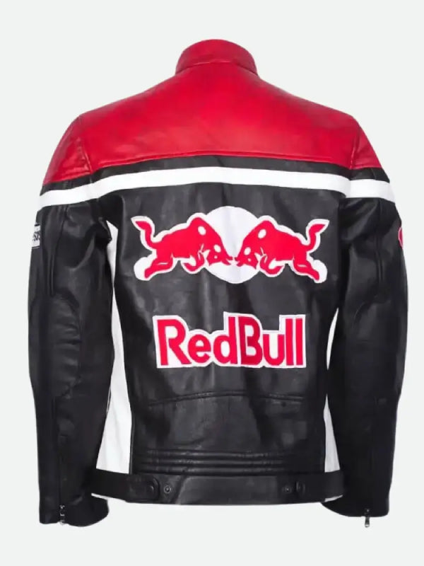 RacerRedBullRacingLeatherMotorcycleJacket