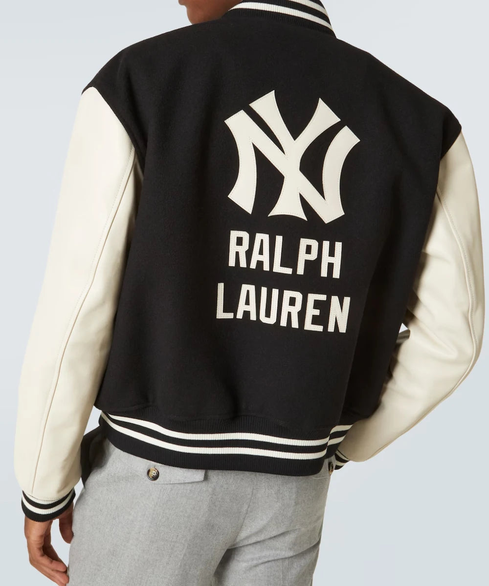 RalphLaurenPurpleLabelNewYorkYankeesVarsityJacket