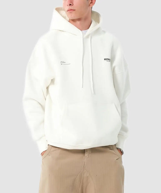 Represent Baskılı Oversized Hoodie