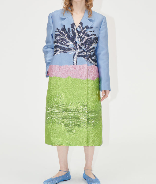 Beyond the Gates 2025 RhonniRose Mantilla Tree Print Long Coat