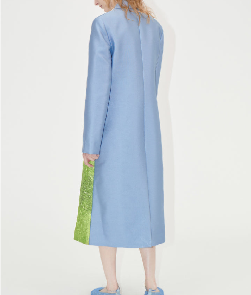 RhonniRose Mantilla Beyond the Gates 2025 Chelsea Hamilton Colorblock Tree Print Coat