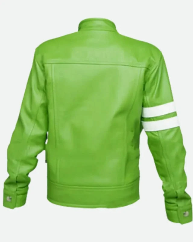 RyanKelleyAlienSwarmBen10GreenLeatherJacket