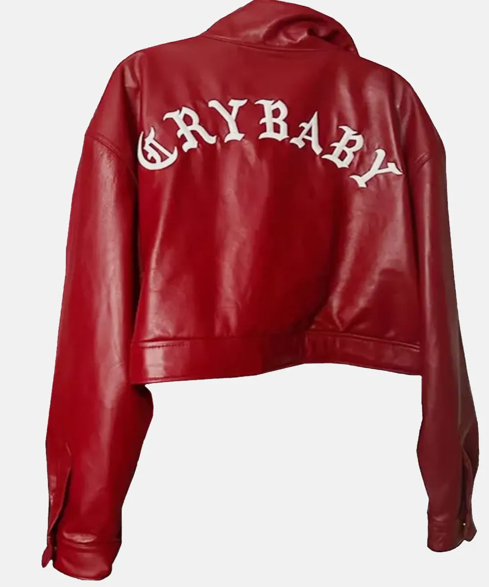 SZA Born x Raised Cry Baby Red Leather Jacket