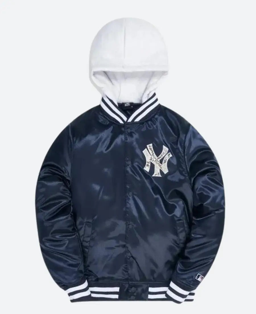 ShopKithNewYorkYankeesBlueBomberVarsityJacket