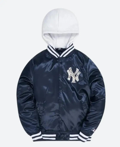 ShopKithNewYorkYankeesBlueBomberVarsityJacket