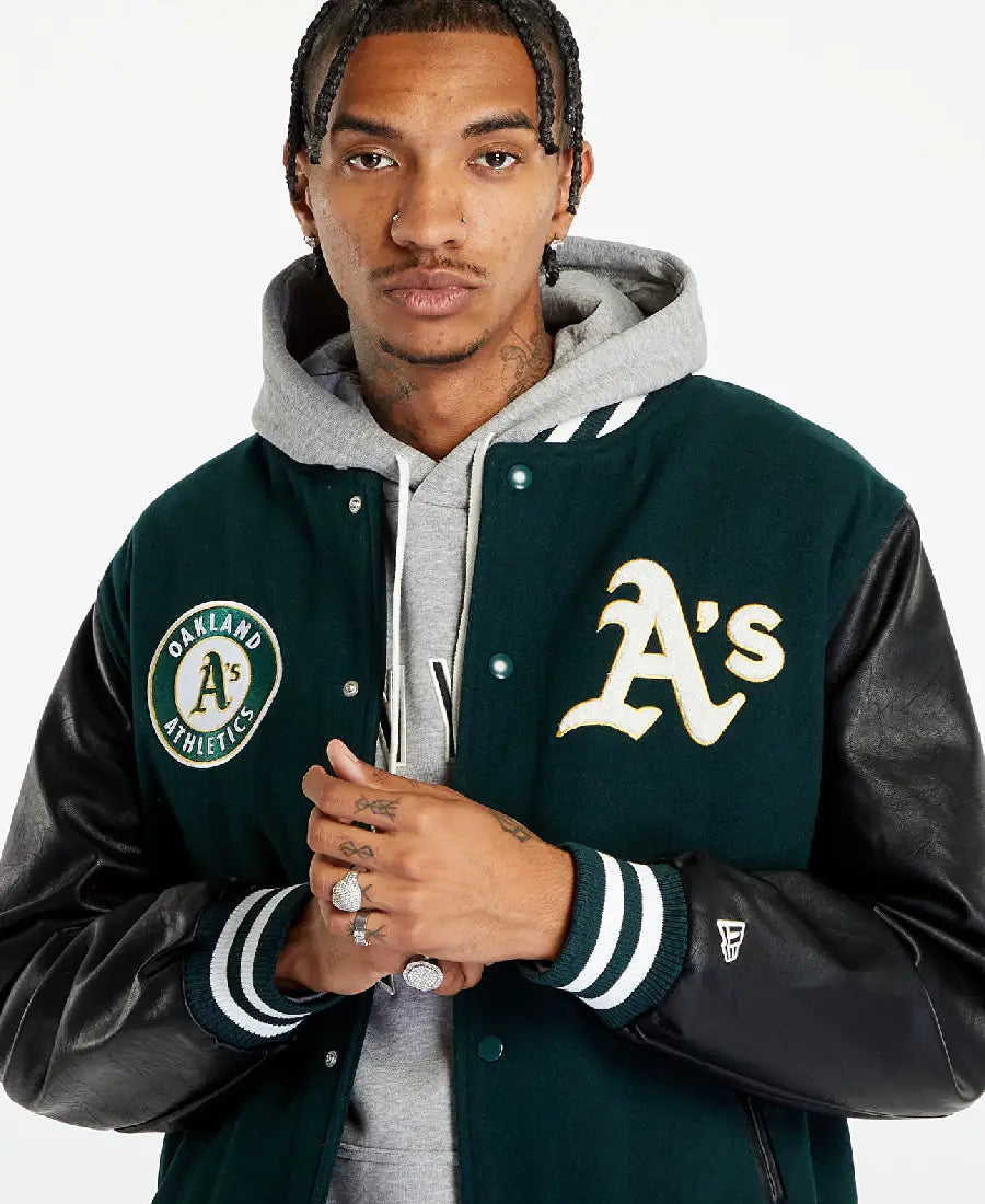 ShopMLBOaklandAthleticsJacketNewEraVarsityJacketOnSale