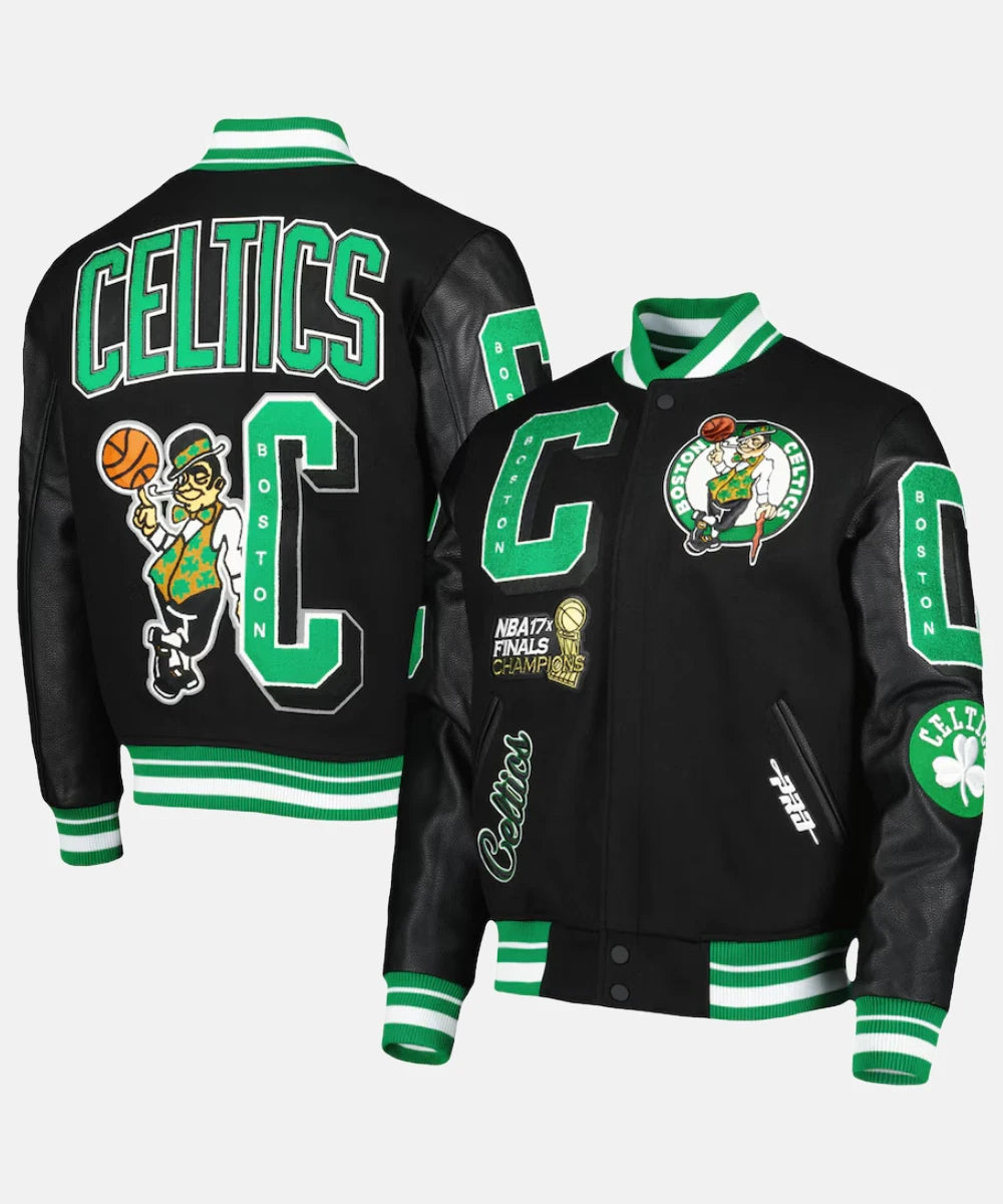 ShopMen_sProStandardBlackBostonCeltics_nbsp_NBAFinalsChampionsVarsityJacket