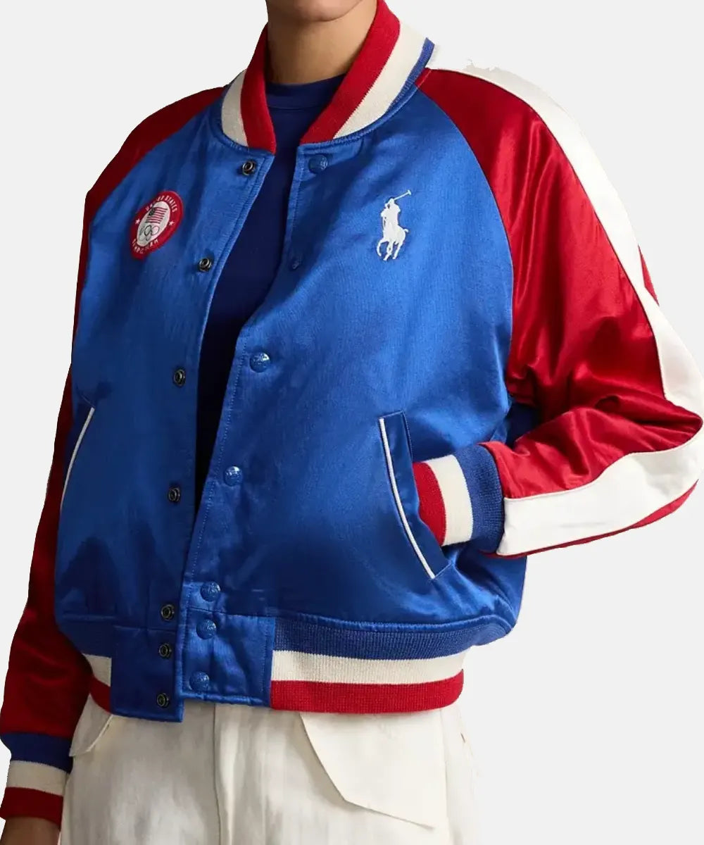 ShopTeamUSAOlympics2024BaseballBomberJacket