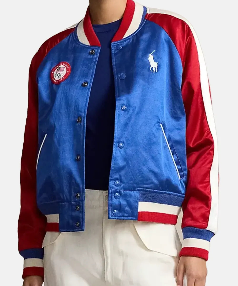 ShopTeamUSAOlympics2024BaseballBomberJacketForSale